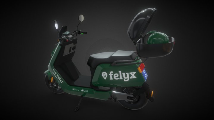 Check rental scooter 3D Model
