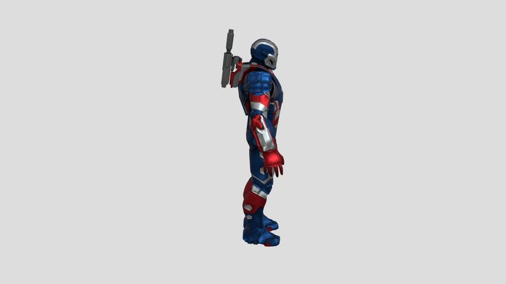 war machine iron patriot mark 1 3D Model