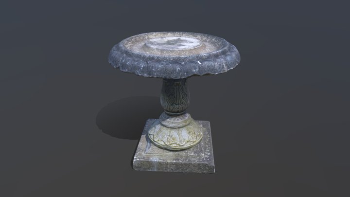 Game Ready Bird Table 3D Model