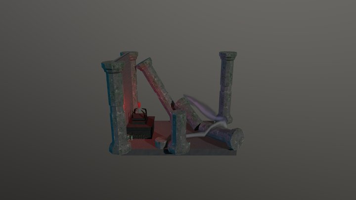 Temple Altar Room 3D Model