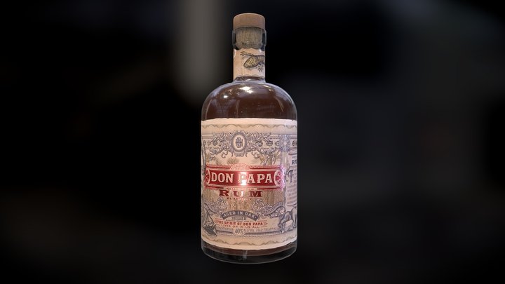 Don Papa Rum 3D Model