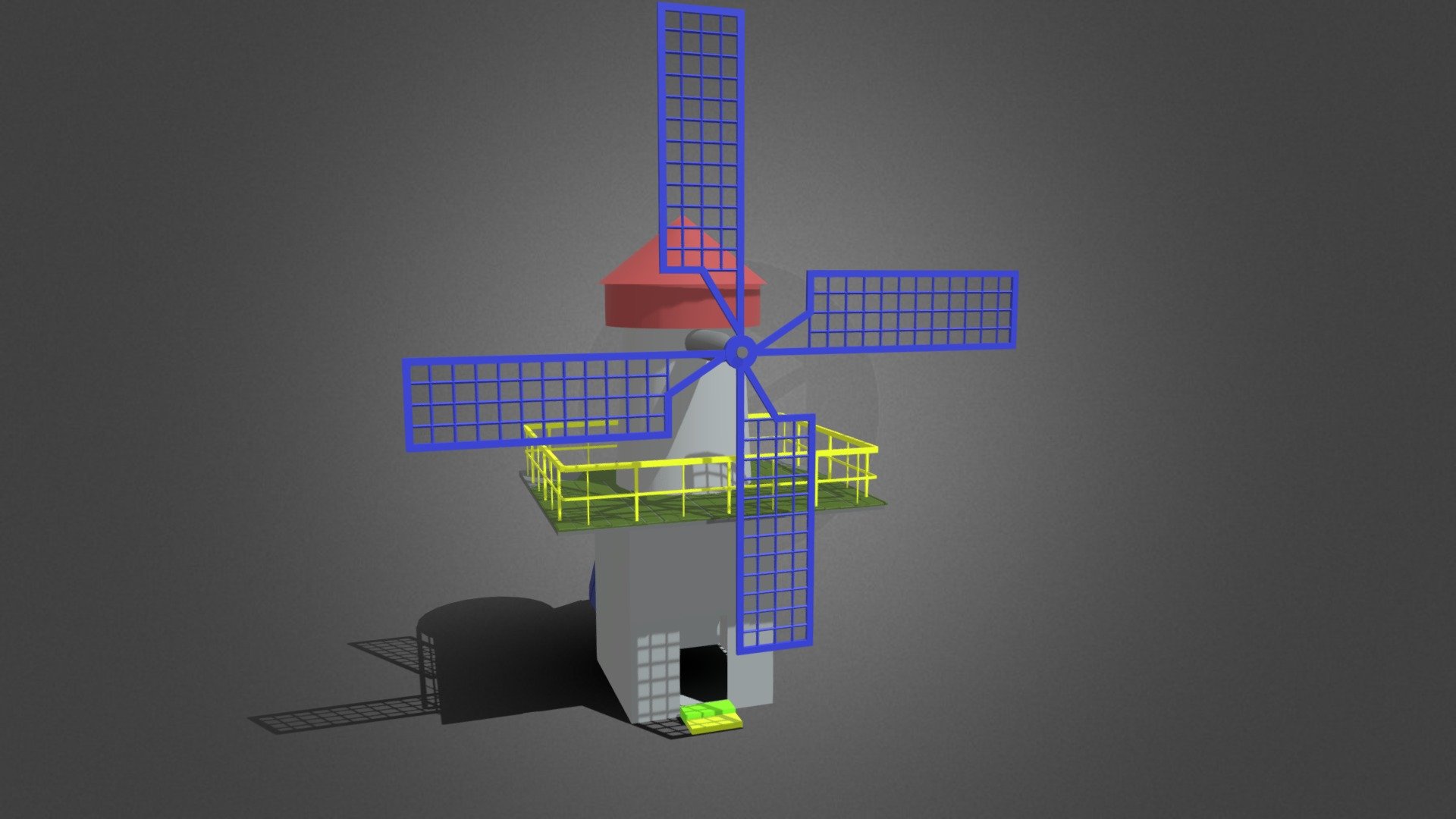 Desenho de moinho de vento 01 Modelo 3D $6 - .max .fbx .obj