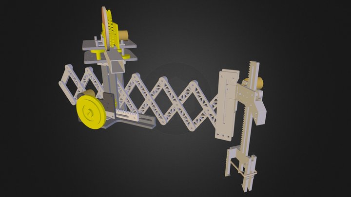 Scissor Jack Robot - Extended 3D Model