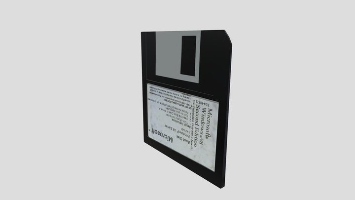 Floppy disk Windows 95 3D Model