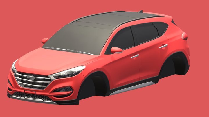 2016 Hyundai Tucson USDM 3D Model