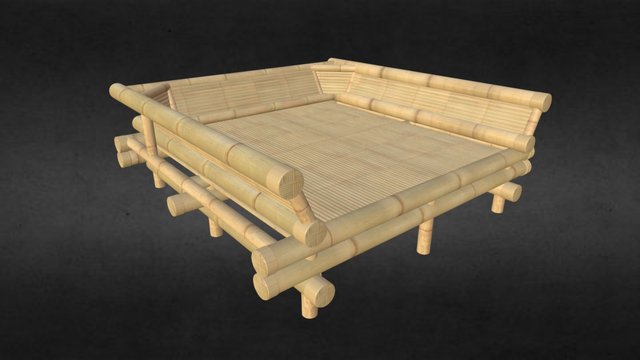Kursi Sofa Persegi 3D Model