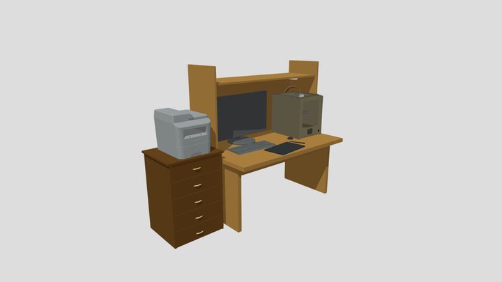 Work Place 3D Model