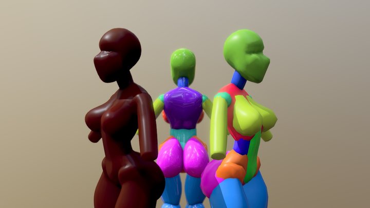 Female Base Mesh WIP 01 3D Model