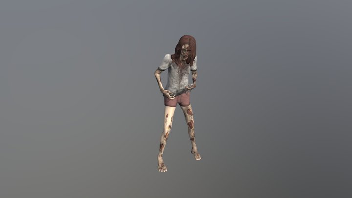 Zombie Normal Attack Animation 3D Model
