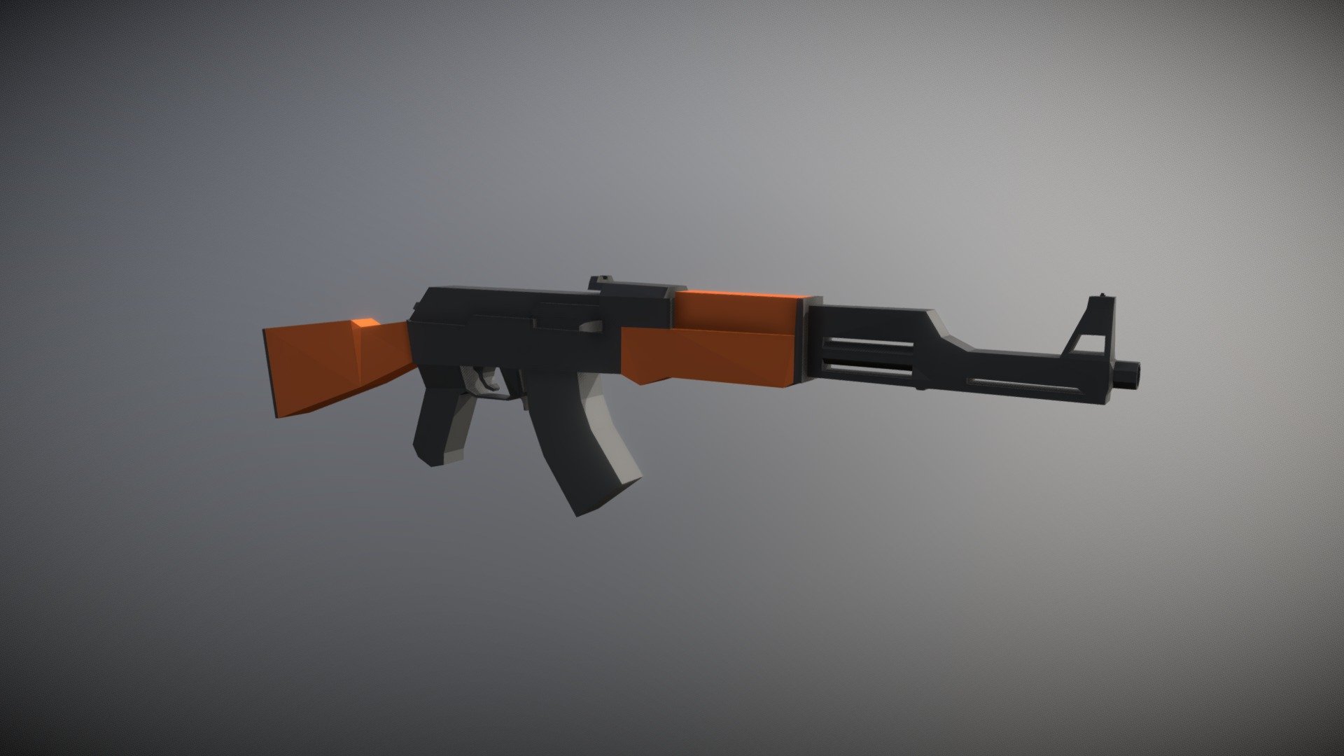AK-47 Low Poly Rigged