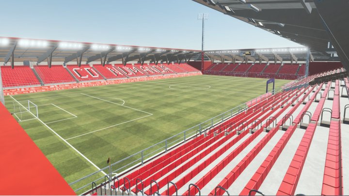 ESTADIO LOS PAJARITOS UD NUMANCIA 3D 3D Model