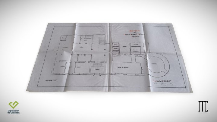 Planta Baja Palacio de Bibataubín 3D Model
