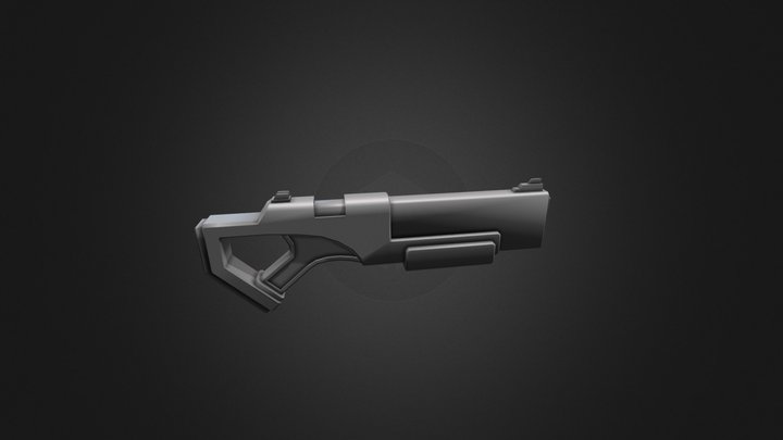 Pump Action - Lowpoly Rifle 3D Model