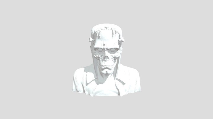 Frankenstein monster hood ornament 3D Model