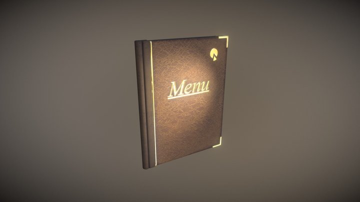 Menu Card 3D Model