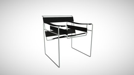 Marcel Breuer's Wassily Chair 1925 3D Model