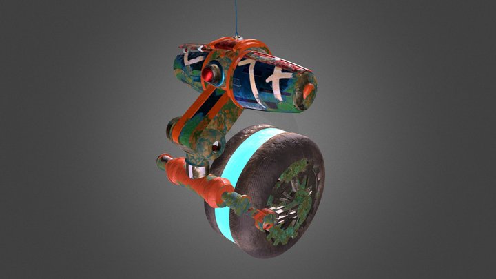 Challenge - Textura Riding Robot 3D Model