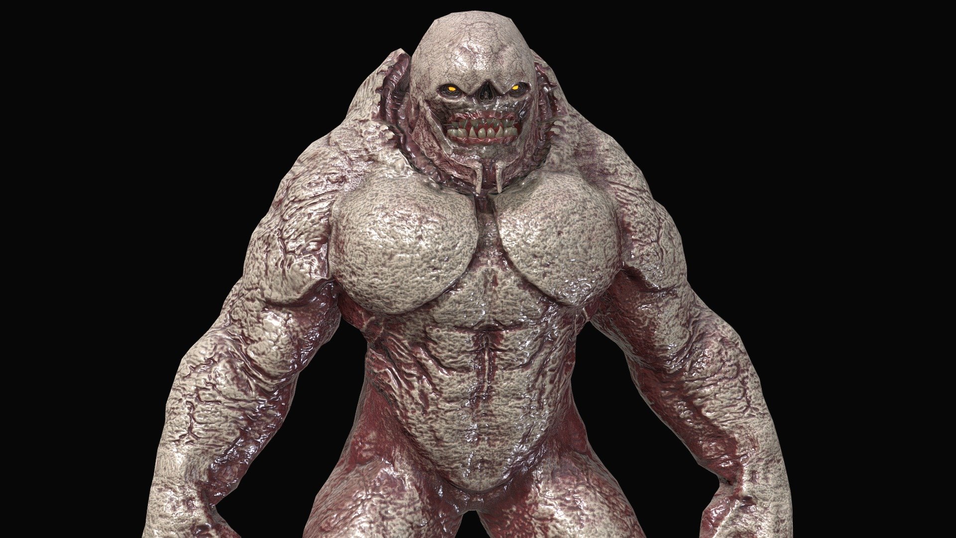 Abomination cartoon evil character 3D model