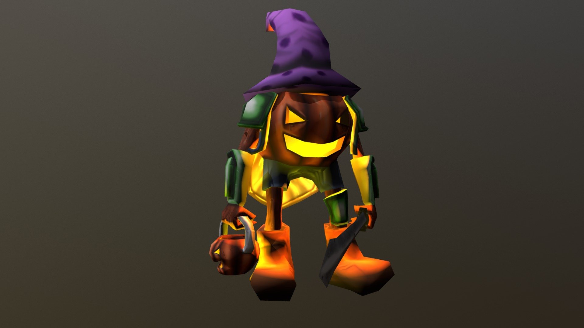 Pumpkin Character - 3D model by Oscar the Lefty (@exarch) [e42493d ...