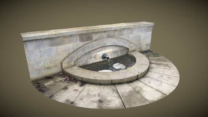 Hine Spring, Great Linford Manor Park 3D Model