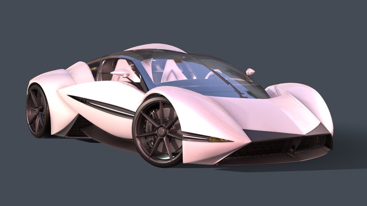 Selva Hypercar concept by Max Hordin 2019 3D Model