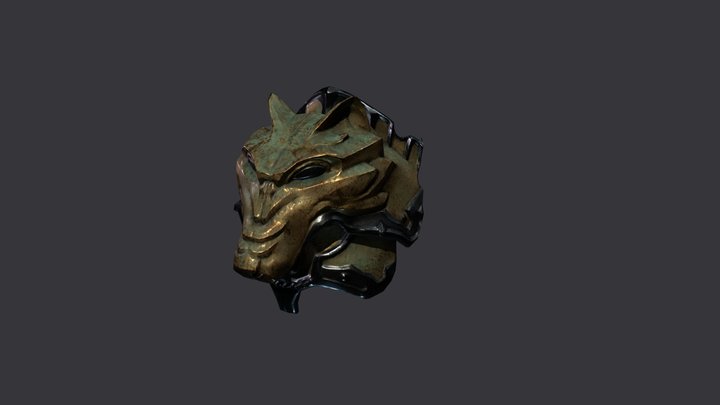 Wolf Pauldron 3D Model