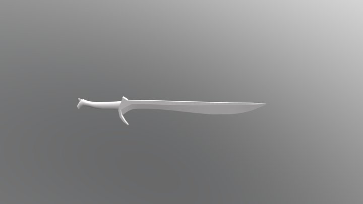 Elven Sword 3D Model