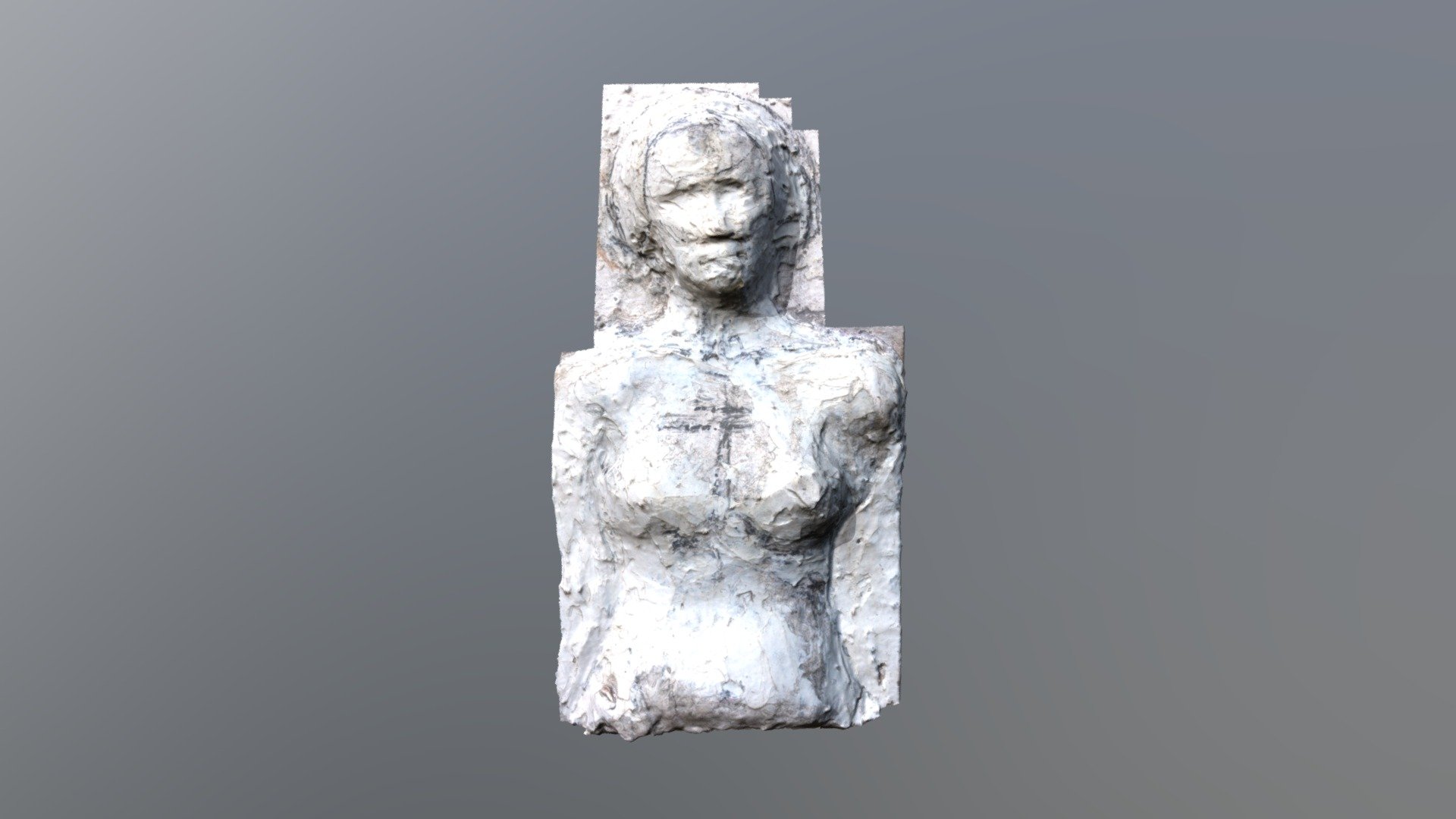 Torso head female form sculpture garden design