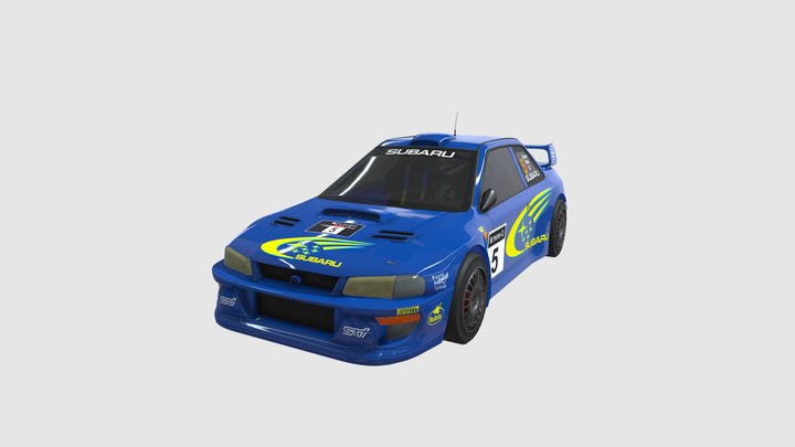 subaru impreza 1999 wrc 3D Model
