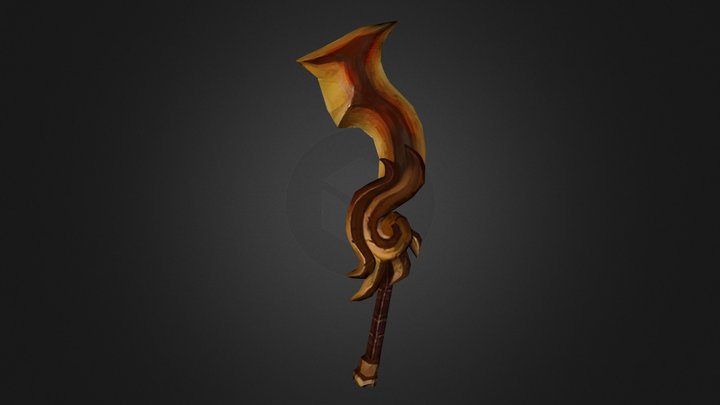 Fire sword 3D Model