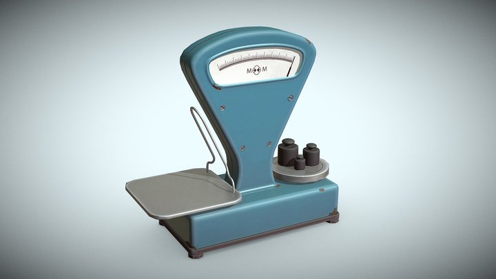 Old Stylized Weight Scale