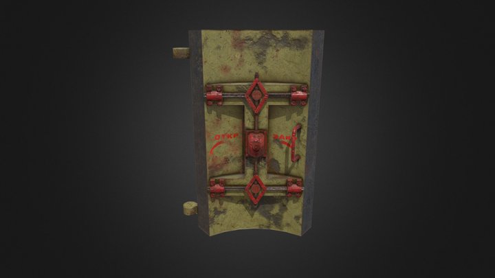 Bunker Door 3D Model