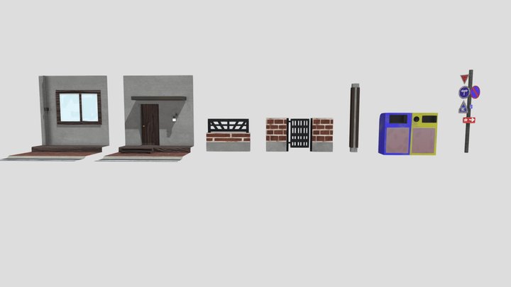 Modular Assets 3D Model