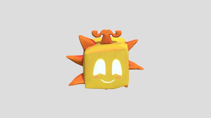Solar Smiley 3D Model