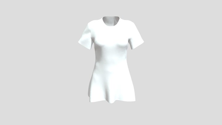 nycfashion T- Shirt Dress 3D Model