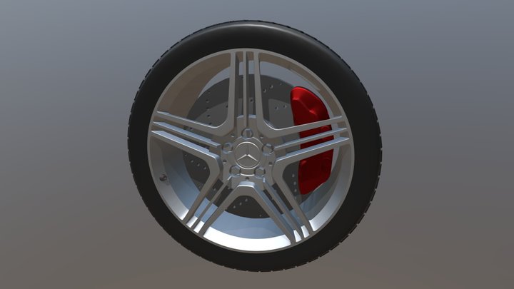 Mercedes-Benz CLS63 AMG Wheel 3D Model