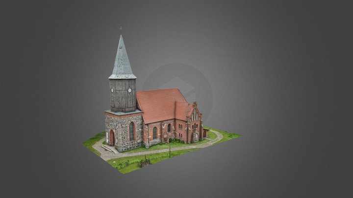 Kosciol pw Jana Chrzciciela w Sarbii 3D Model