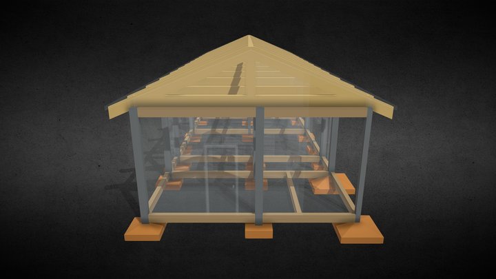 Projeto Estrutural - Alojamento 3D Model