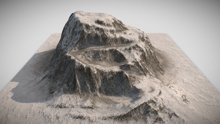 Snow Mountain 3D Model