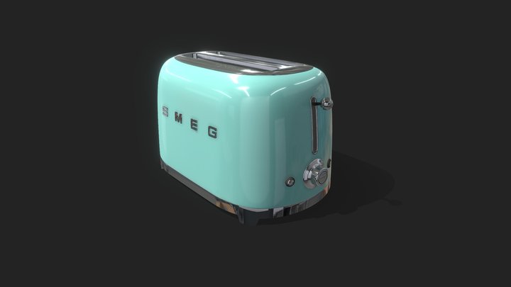 Smeg50's Retro Toaster Two - Slice 3D Model