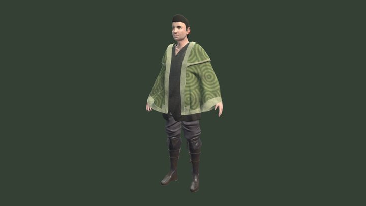 Wondering Traveler 3D Model
