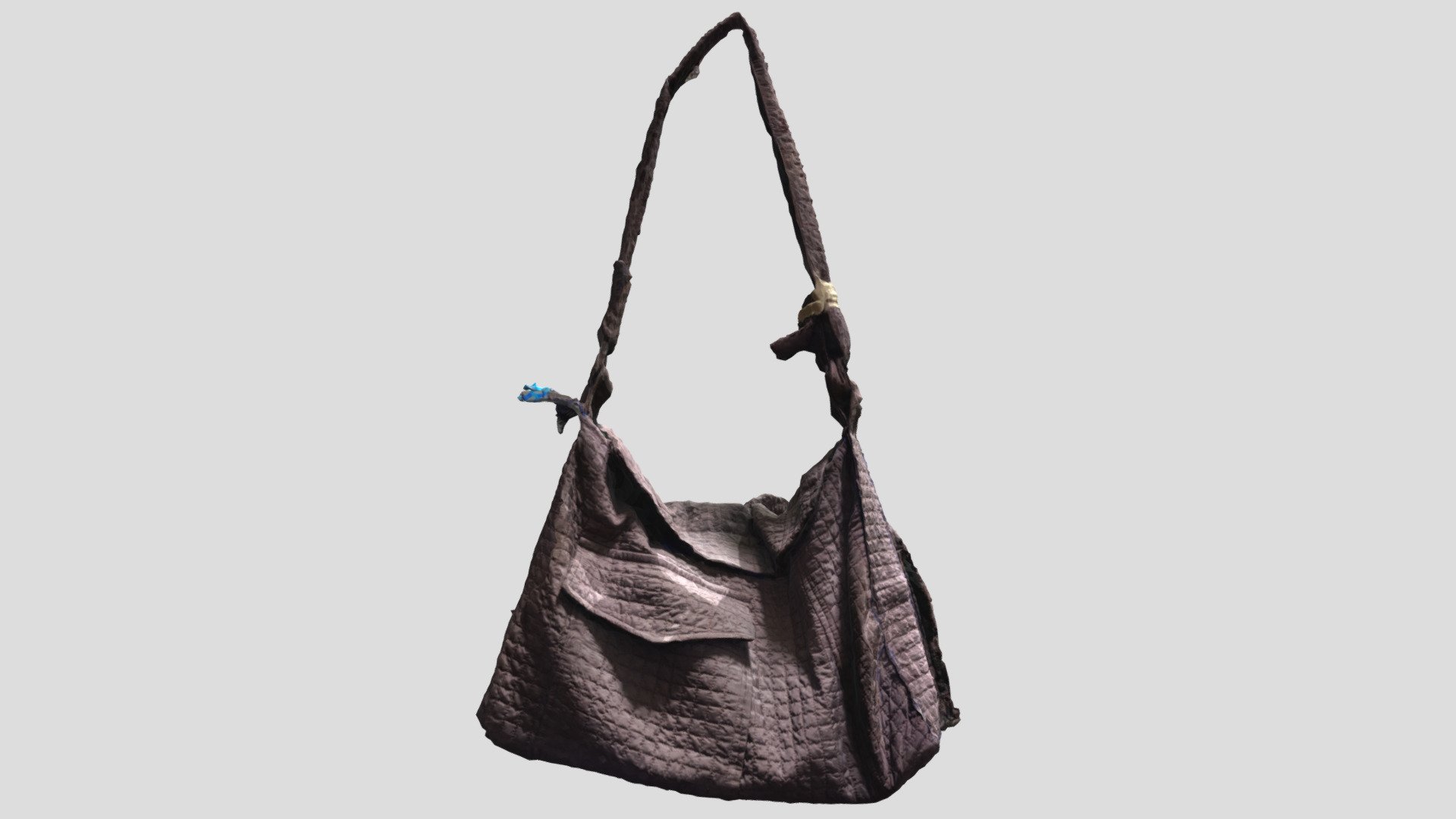 コートを解いて作ったバッグ bag made by untying a coat.