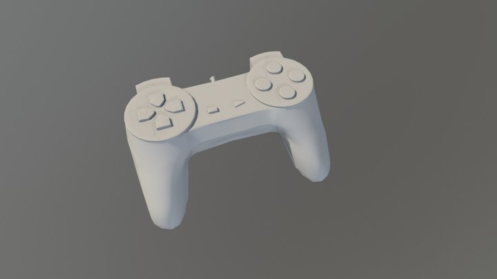 3D Playstation 1 Controller 3D Model