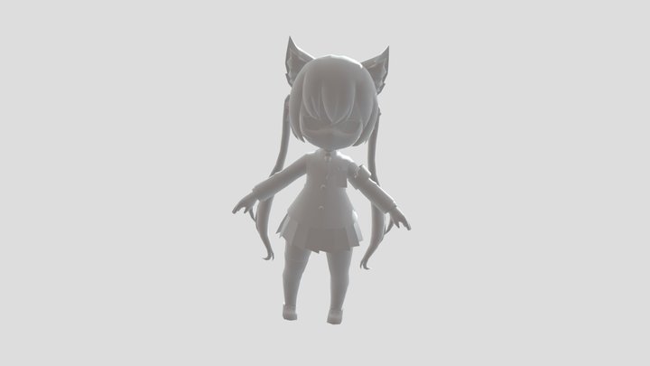 Serika ingame [Blue Archive] 3D Model