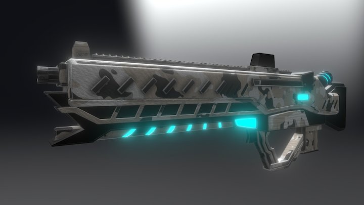 Assault Rifle 3D Model