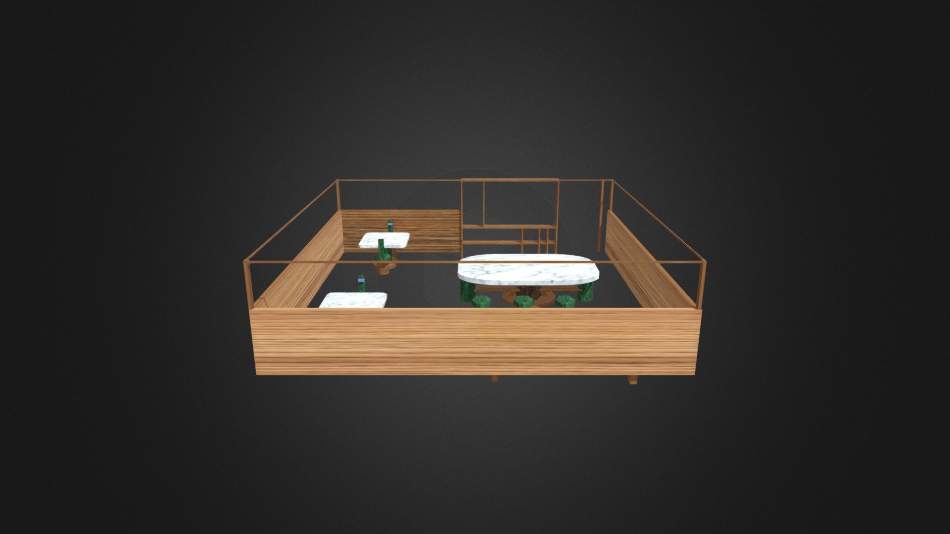 Out door eating area - 3D model by kai9987kai [e432158] - Sketchfab