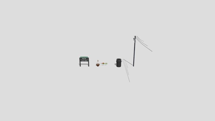Modular Props 3D Model