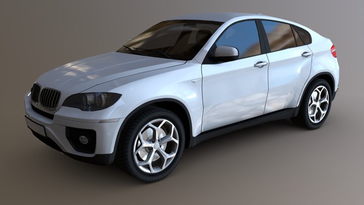 BMW X6 (Low Poly) 3D Model