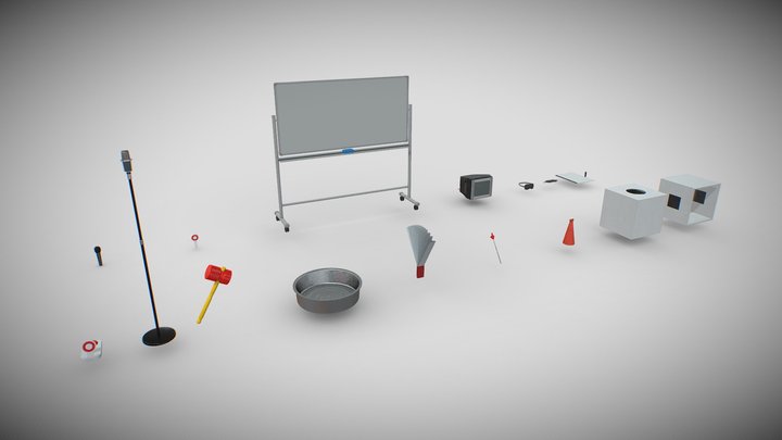Japanese TV-Show Props 3D Model