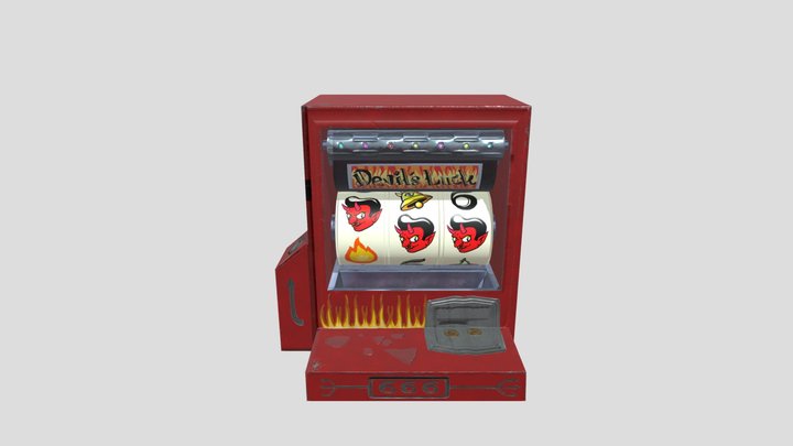 Devil's Luck Slot Machine 3D Model